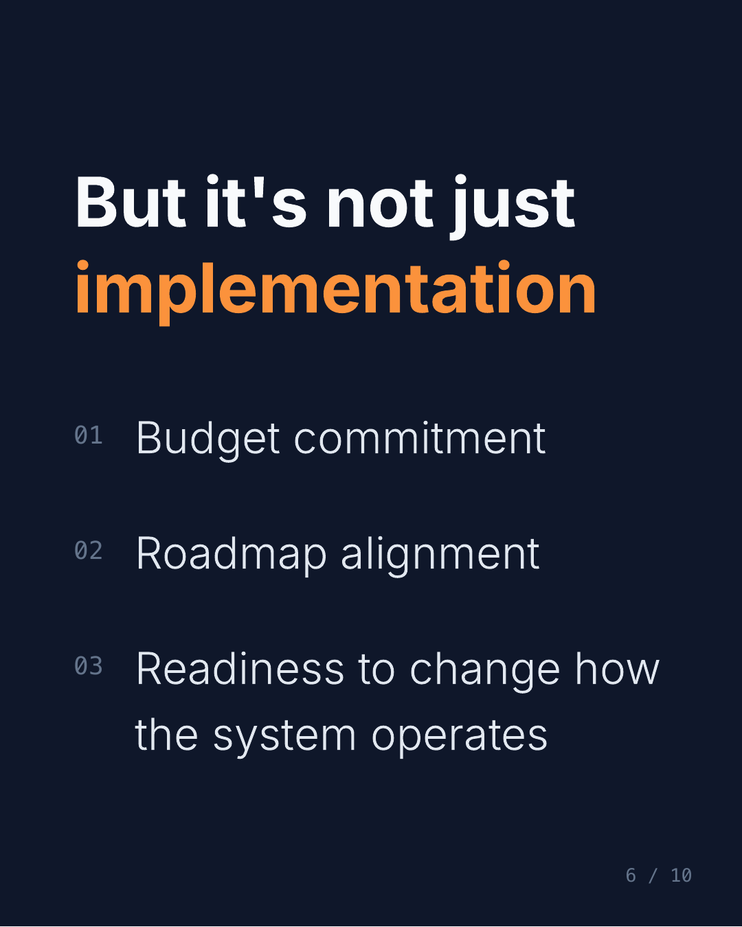 From audit to pause: when stopping is the right call — slide 6 of 10